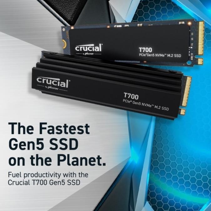 Ssd Crucial T700 1Tb 2Tb 4Tb - Ssd M.2 Nvme Pcie Gen 5