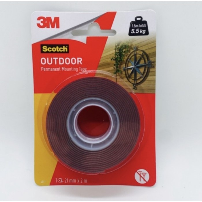 

3M SCOTCH OUTDOOR PERMANENT MOUNTING TAPE UP TO 5.5 KG