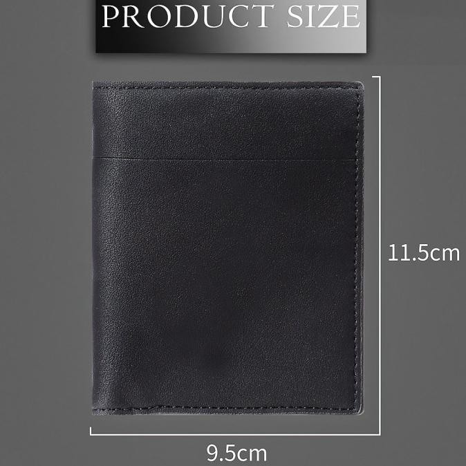 Miniso Dompet Pria Cowok Lipat Kecil Pendek Vertical Wallet Kulit