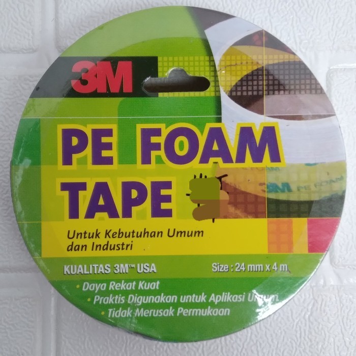 

HARGA DISKON Double Tape 3M Busa ORI PE Foam 1 inch / Selotip Busa Foam Bolak Balik