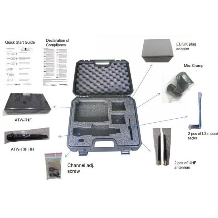 Audio Technica At-One Atw-13 Mic Wireless Original Garansi Resmi