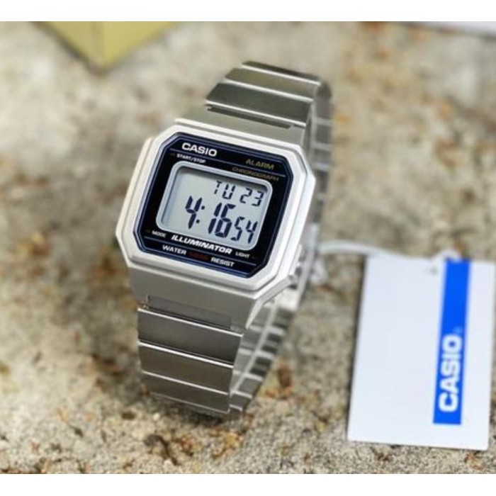 Casio B650Wd-1Adf - Jam Tangan Unisex Pria Wanita B650Wd-1A Silver