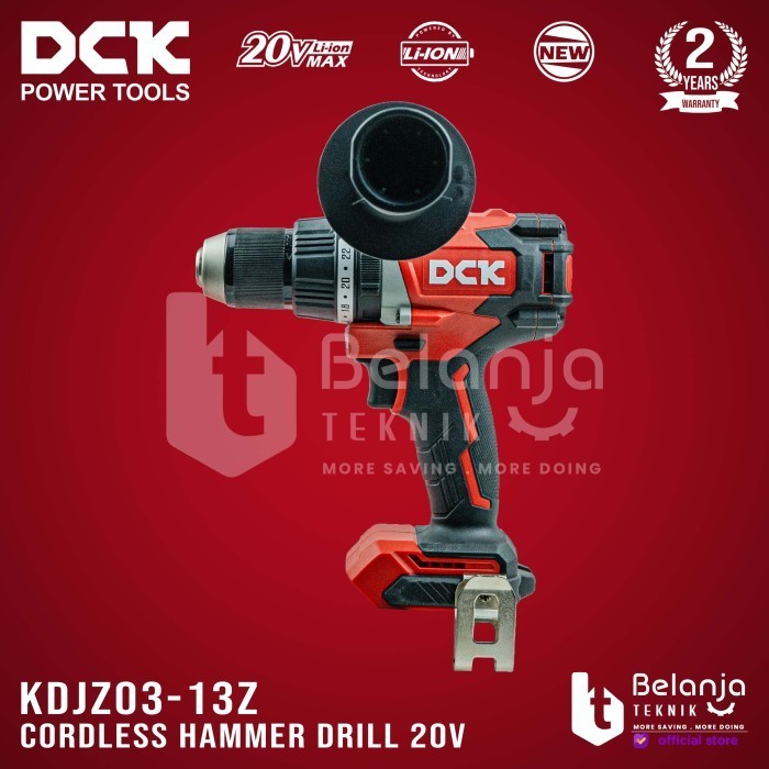 Dck Cordless Hammer Drill Kdjz03-13Z 20V Bor Impact Baterai Unit Only