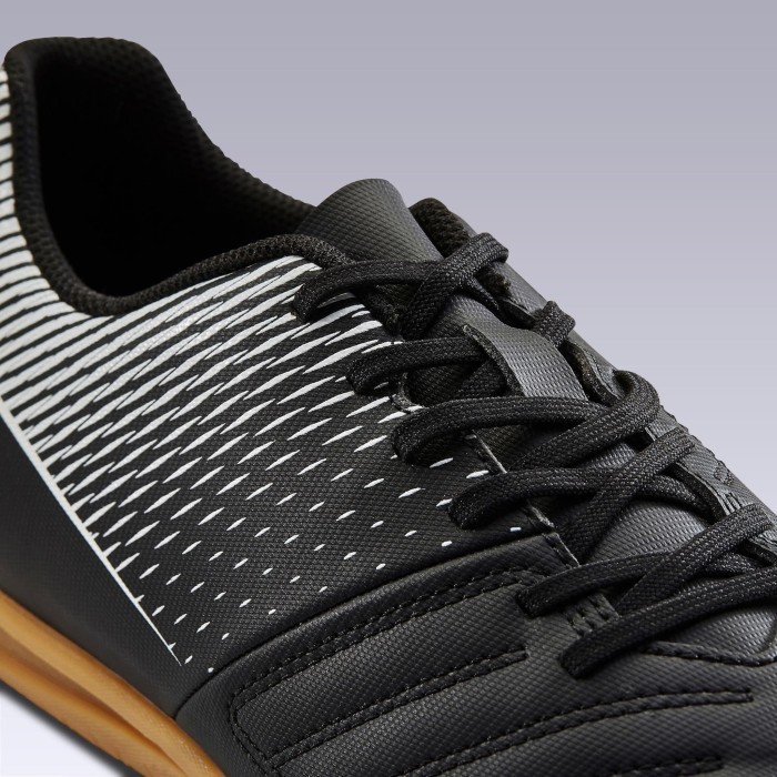 Kipsta Sepatu Futsal Lap. Vinyl F100 Hitam Decathlon - 8407399