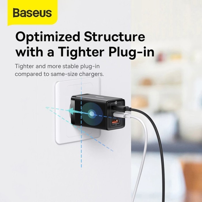 Baseus Gan5 Pro 65W Charger Adaptor 3A Type C Usb Super Fast Charging