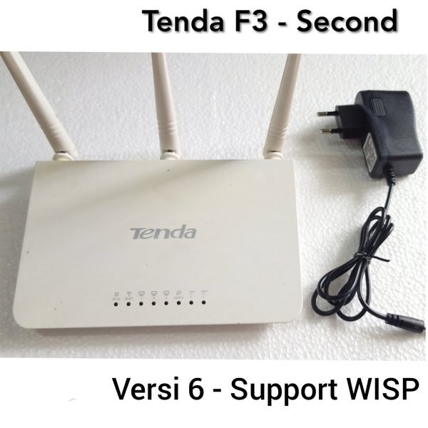 [OMG] Wireless Tenda F3 Second Versi 6 WISP AP Wifi Router Bekas - China Version