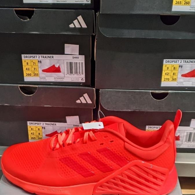 Adidas Dropset 2 Trainer Original Red Sneakers Adidas Original Pria Benycrumbs