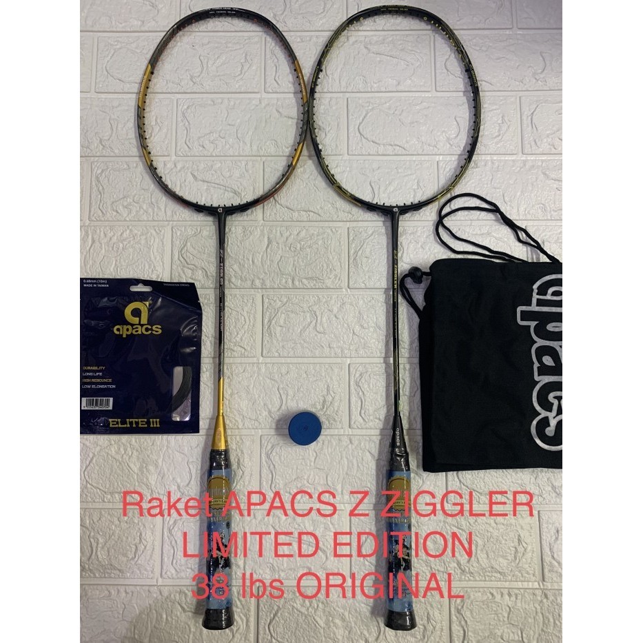RAKET BADMINTON APACS NEW Z ZIGGLER LIMITED EDITION KUAT 38 LBS ORI