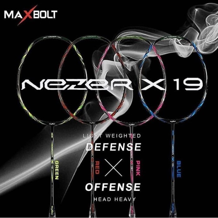 Raket Badminton Maxbolt Nezer x19 Original 2021