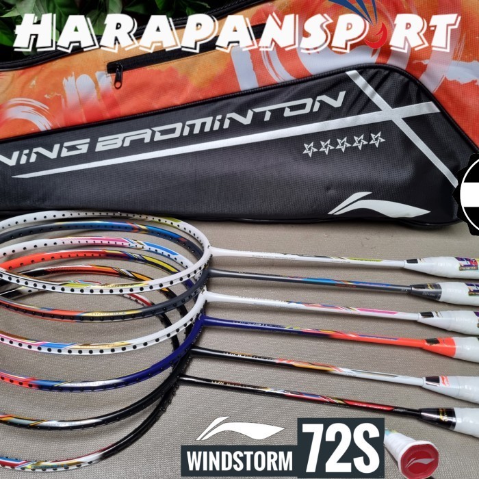 RAKET BADMINTON LINING WINDSTORM 72S 72 S ORIGINAL 100%