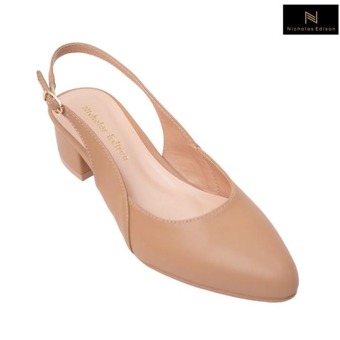 Nicholas Edison Heel Fairuz Camel Sandal Block Heels Terbaru