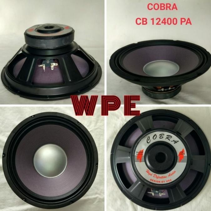 SPEAKER WOOFER 12 Inch FULL RANGE 400 Watt COBRA CB-12400 PA