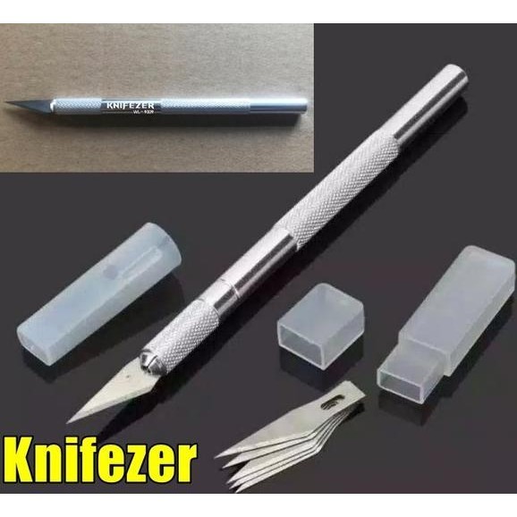 

(BK HEND) KNIFEZER CUTTER PEN PISAU IC PRECISION KNIFE CRAFT STICKER HOBBY BLADE POTONG PRESISI - CUTTER UKIR - CUTTER BONSAI