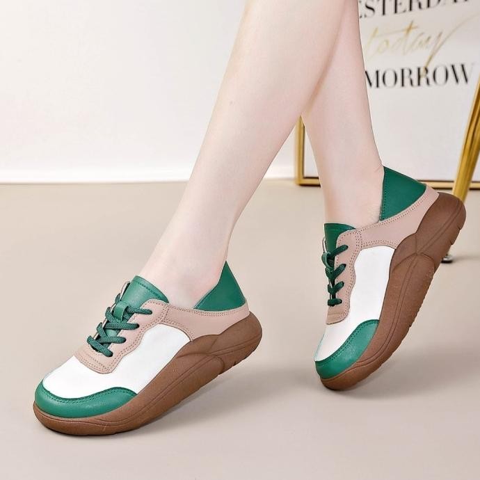 Sepatu Wedges Tulang Wanita Lv0335 Import Fashion Wanita Korean Style