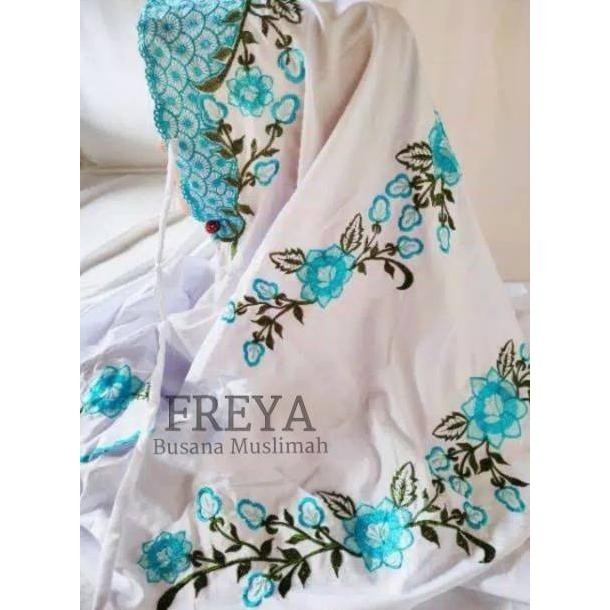 Baru Mukena Terusan Polino Bunga | Mukena Langsungan Santri Putri | Mukena Lajuran Asli