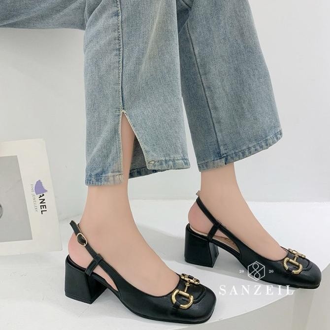 Sepatu Pump Shoes Heels 6 Cm Wanita Hak Tinggi Tapak Tahu Anti Licin