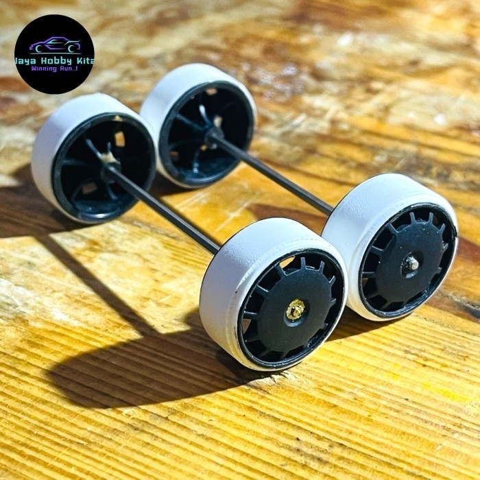 Tamiya Ban Bubut STO Velg Fin Dish Medium Hard White Ban Original