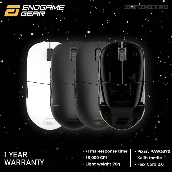 Promo Endgame Gear Xm1R / Xm1-R Wired Light Weight Gaming Mouse