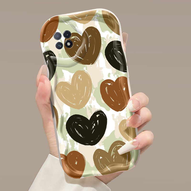 Casing Hp OPPO A73 5G OPPO A72 5G OPPO A53 5G Case lembut pola Cinta Casing HP indah baru Kesing lun