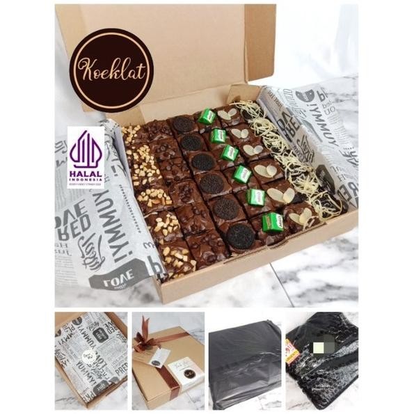 

New Halal. Premium~Brownies Fudgy Shiny Crust By Koeklat Gresik,Hampers Lebaran Hari Raya Ramadhan Terlaris