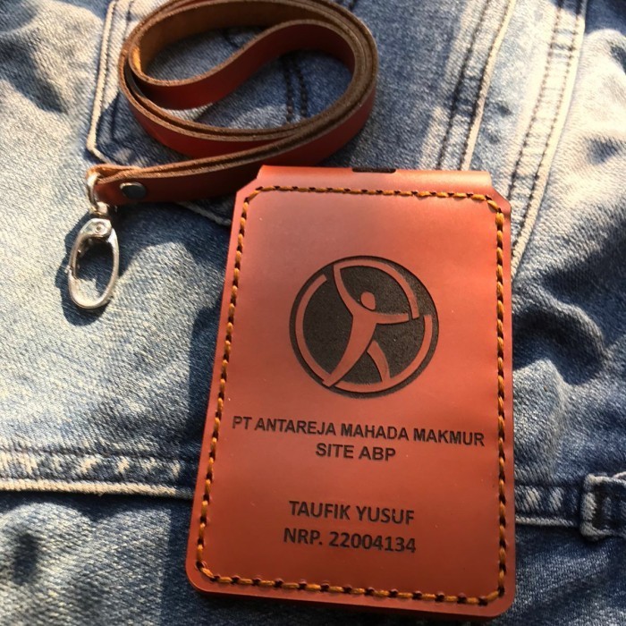 

BARANG TERLARIS id card holder kulit asli magnet