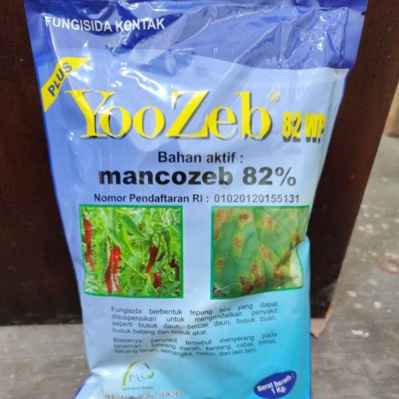 New Fungisida Yoozeb 82Wp 1Kg Biru/Ba.Mankozeb Biru(Distributor Resmi) Terlaris