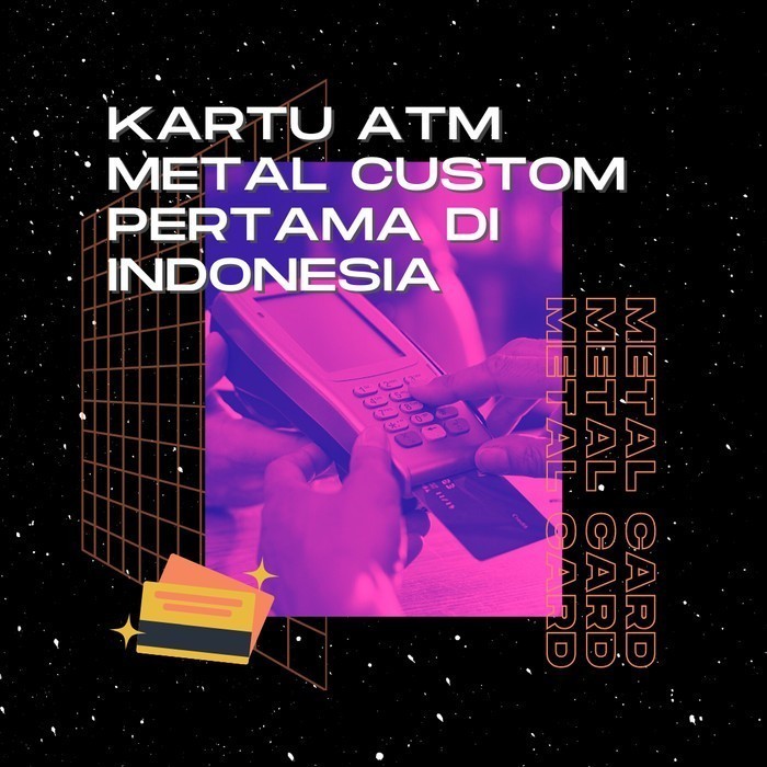 

BARANG TERLARIS Custom Metal ATM Debit Credit Card (Bukan Skin Card) - Gold Brushes