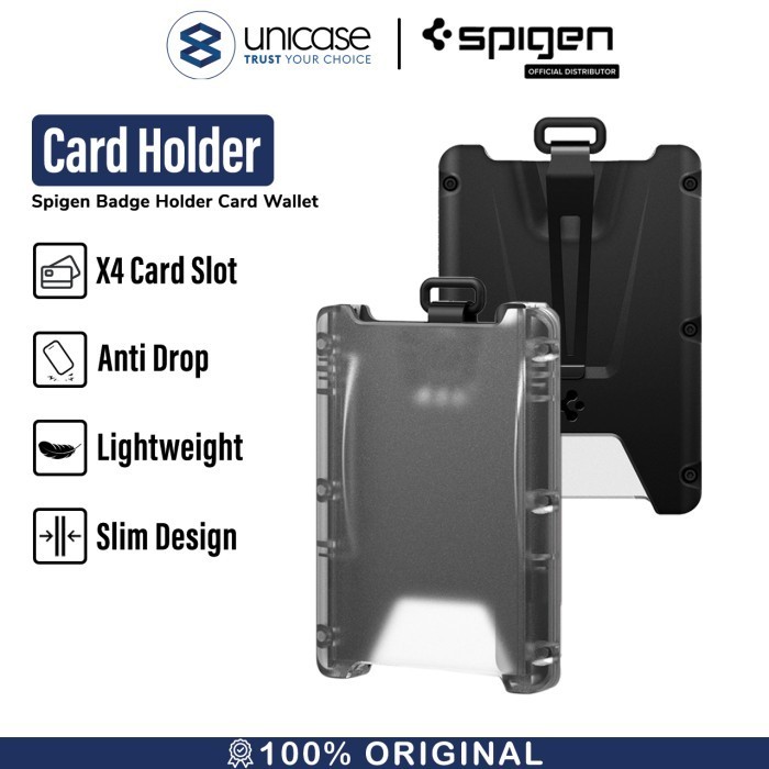 

BARANG TERLARIS ID Card Holder Spigen Universal Badge Holder Card Wallet Dompet Kartu
