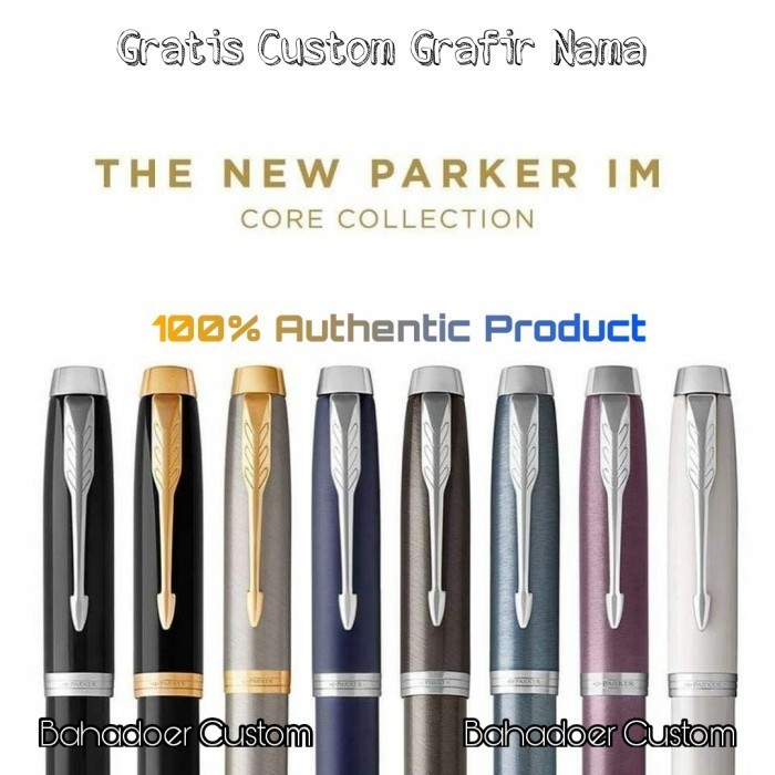 

PULPEN PARKER ORIGINAL NEW IM CORE COLLECTION GRATIS GRAFIR NAMA ANDA