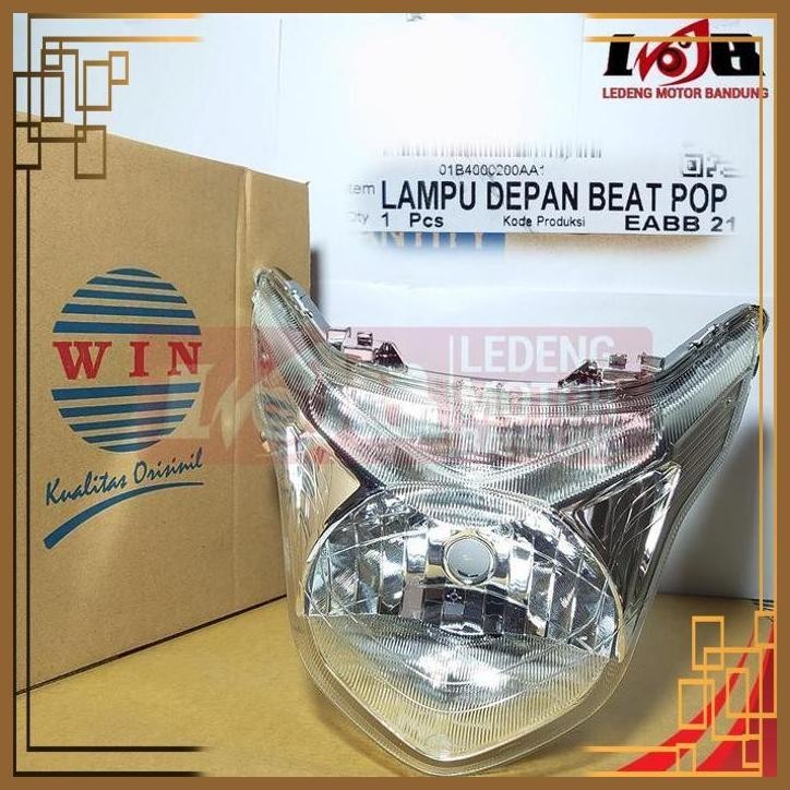 [LGM] Win Reflektor Headlamp Beat Pop Mika Kaca Lampu Depan Motor Honda