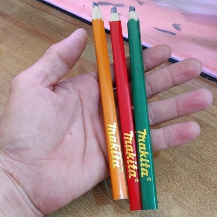 

pensil makita panjang 18cm / pensil tukang merk makita asli q215