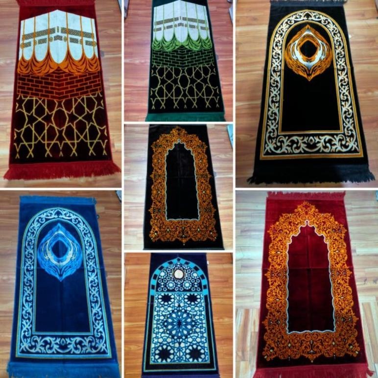 Souvenir Tahlilan Sajadah Midi Bludru Turki Free Sablon