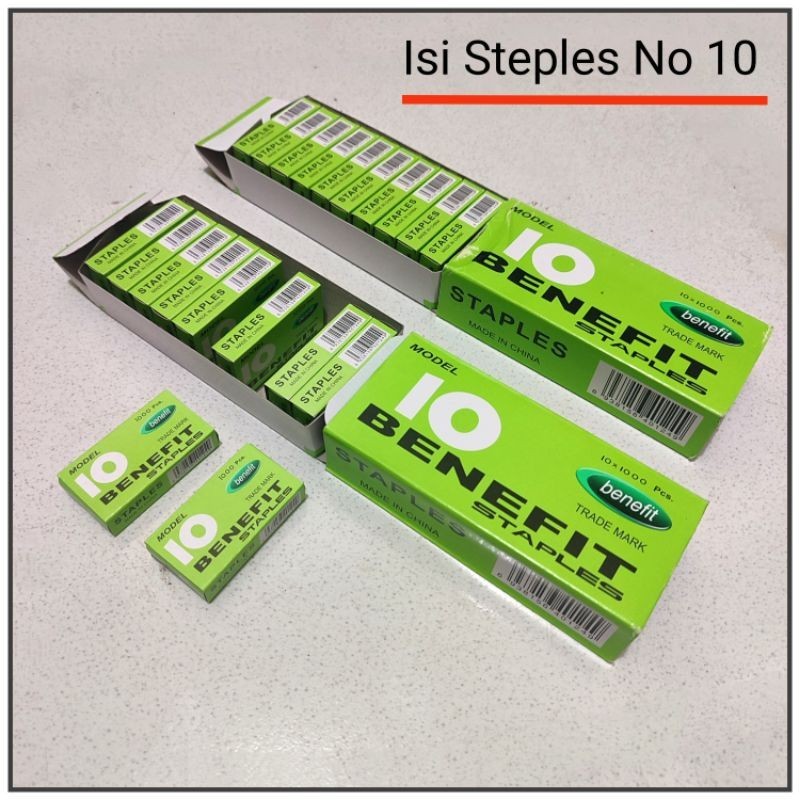 

20 Boks Kecil isi Staples No 10 BENEFIT