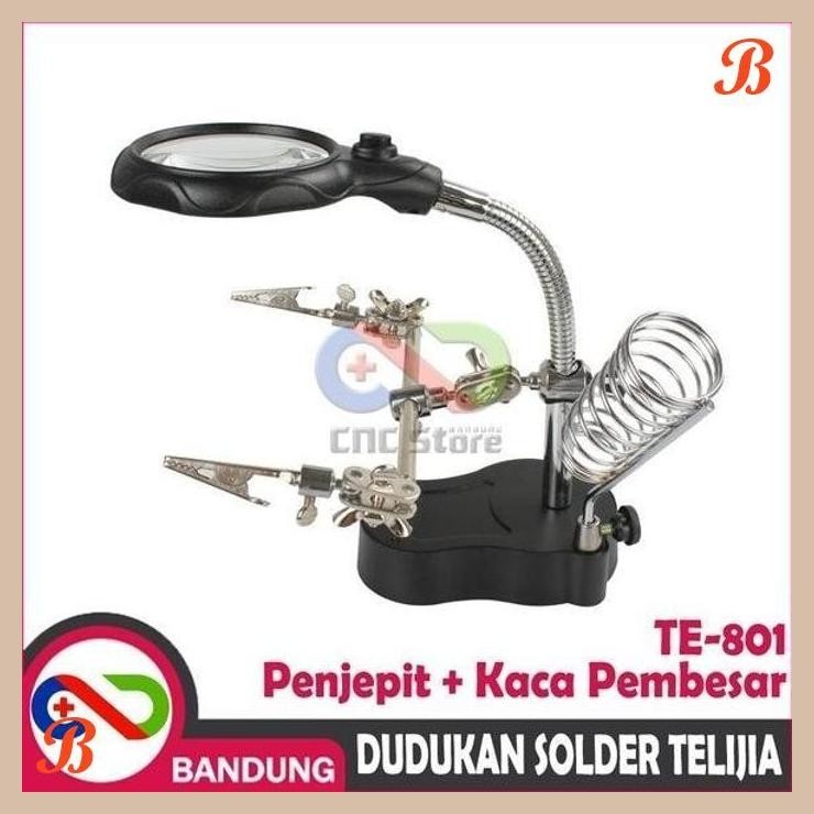 | CN | PENJEPIT PCB PLUS KACA PEMBESAR & DUDUKAN SOLDER TELIJIA TE-801