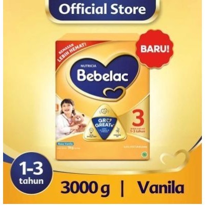 

Bebelac 3 Vanila Madu Susu Formula 3000 Gram