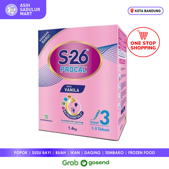 

Susu Formula S26 Procal Tahap 3 1400G Vanila