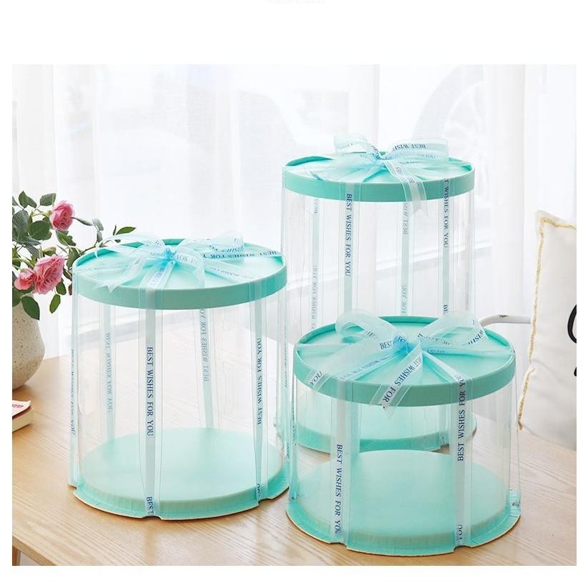 

SALE Cake Box Kue Tinggi Bulat Mika Transparan Untuk Box Buket / Cake Uang, dll. ul-64