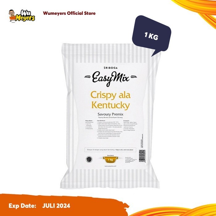 

BRG BARU Tepung Easymix Crispy Ala Kentucky 1kg Sriboga