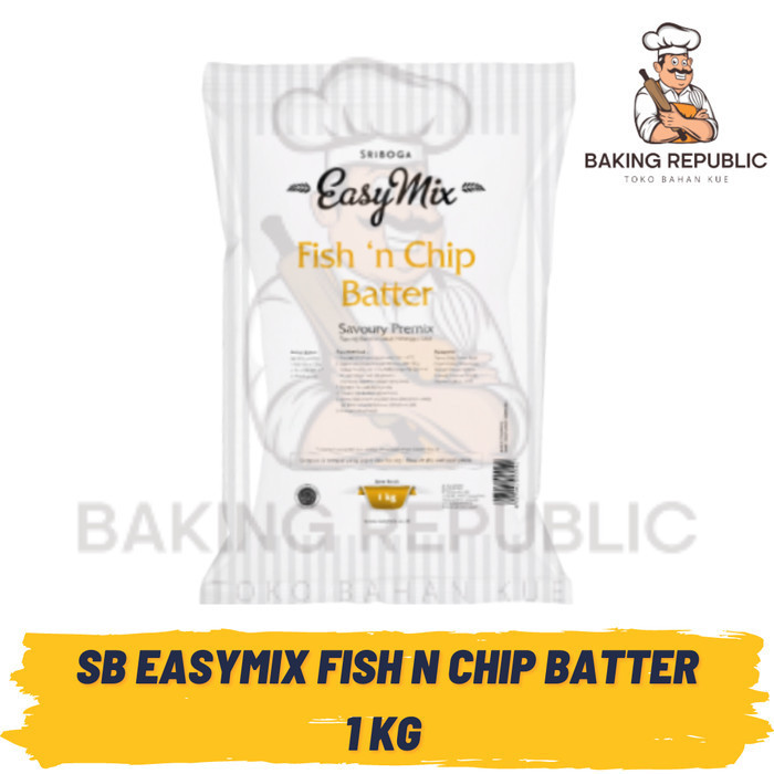 

TERMURAH Tepung Terigu Fish'n Chip Batter Easymix Sriboga 1 Kg