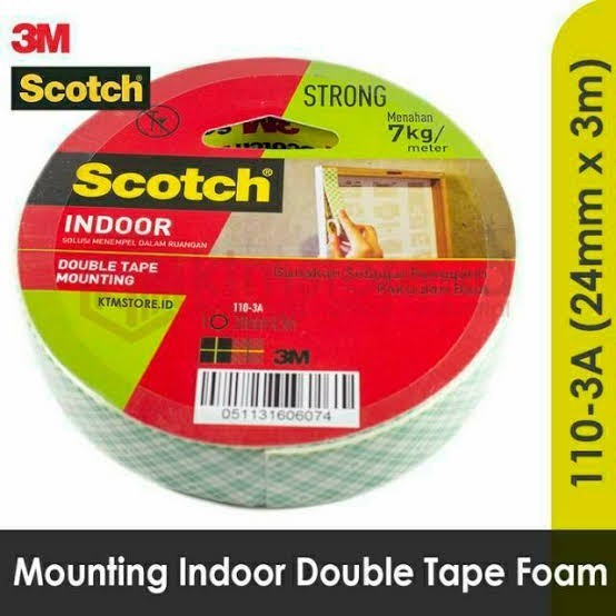 

MURAH double tape mounting 3m 24mmx3m