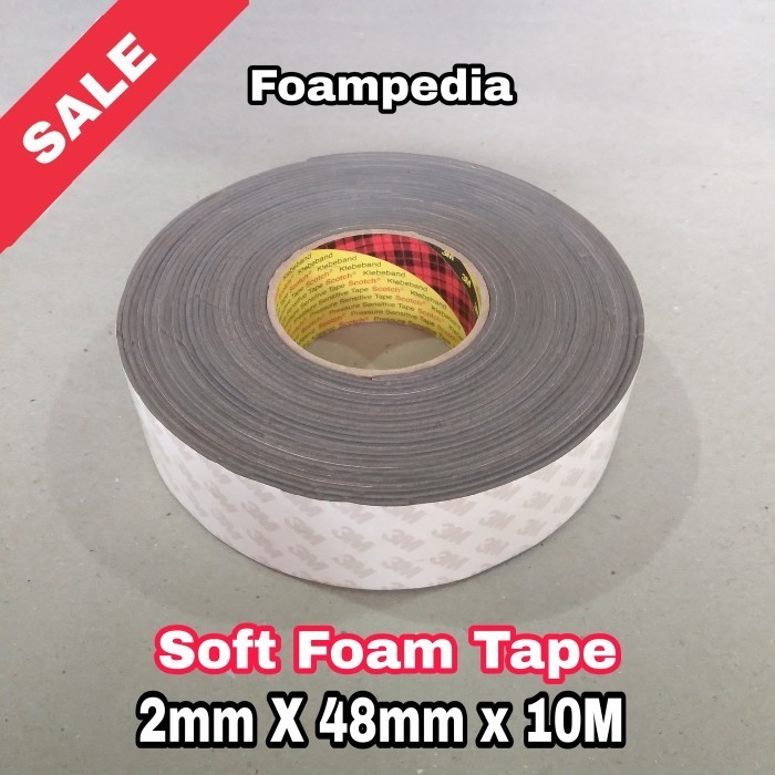 

TERMURAH Single Soft Tape Abu-Abu Uk.2mm x 48mm x 10M
