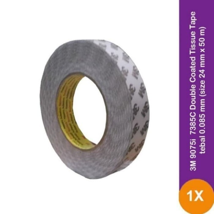 

DISKON Double Tape Original 3M Tissu 9075i 24mm Super Kuat Super Lengket