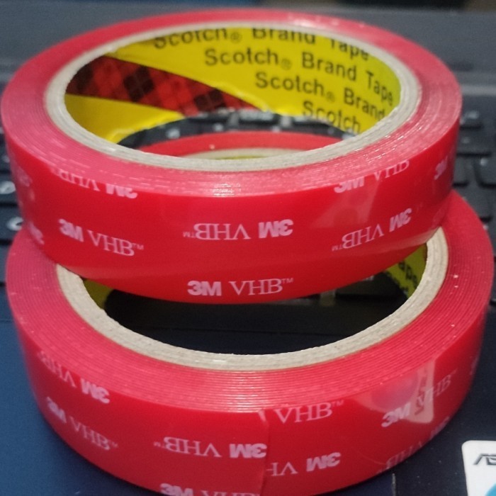 

TERMURAH Vhb Merah - Dabel tip Super kuat clear/ 3M Double Tape VHB 4920 Bening