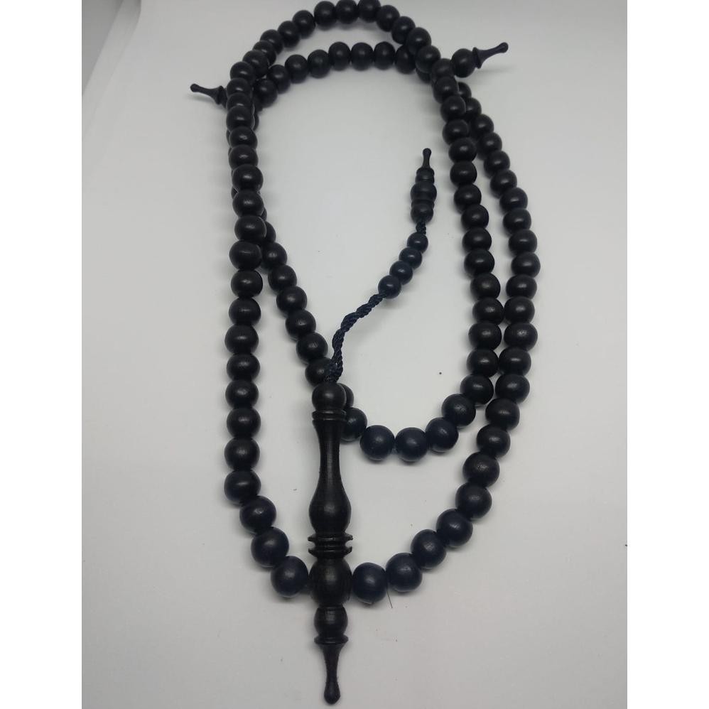 Tasbih Kayu Galih Kelor Hitam Asli 8Mm Tasbeh 99 Tenggelam Dalam Air