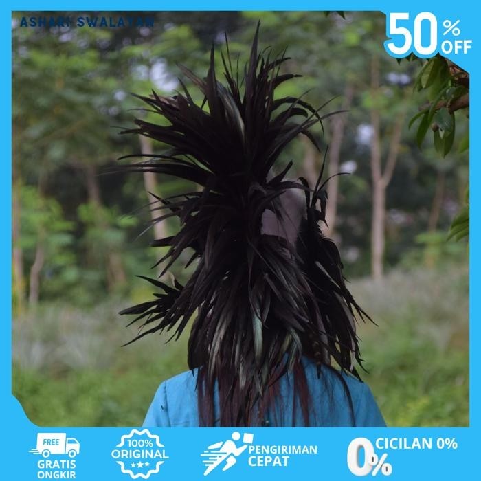 TOPI INDIAN - INDIAN HEADDRESS MOHAWK HITAM BEST SELLER