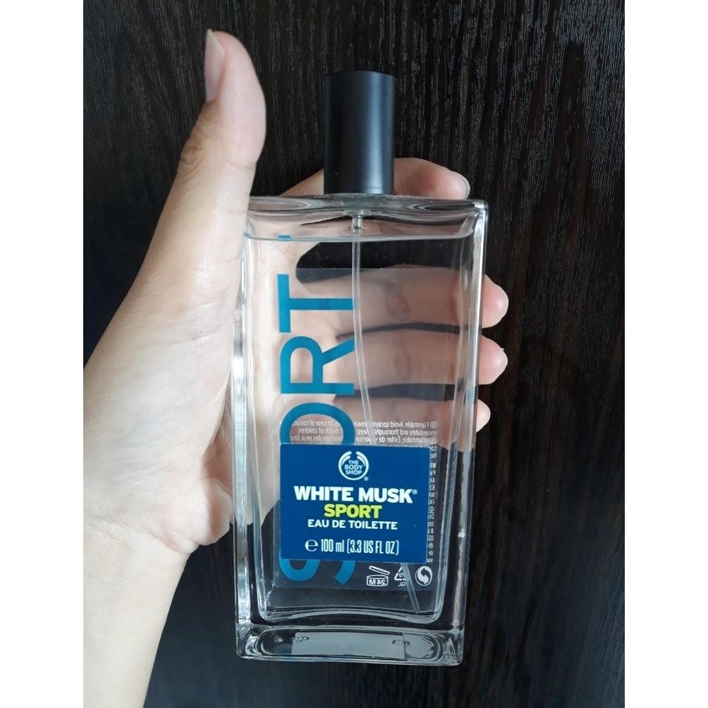 Parfum FRESH Laki-laki The Body Shop White Musk Sport for men 100ml ASLI EORPA