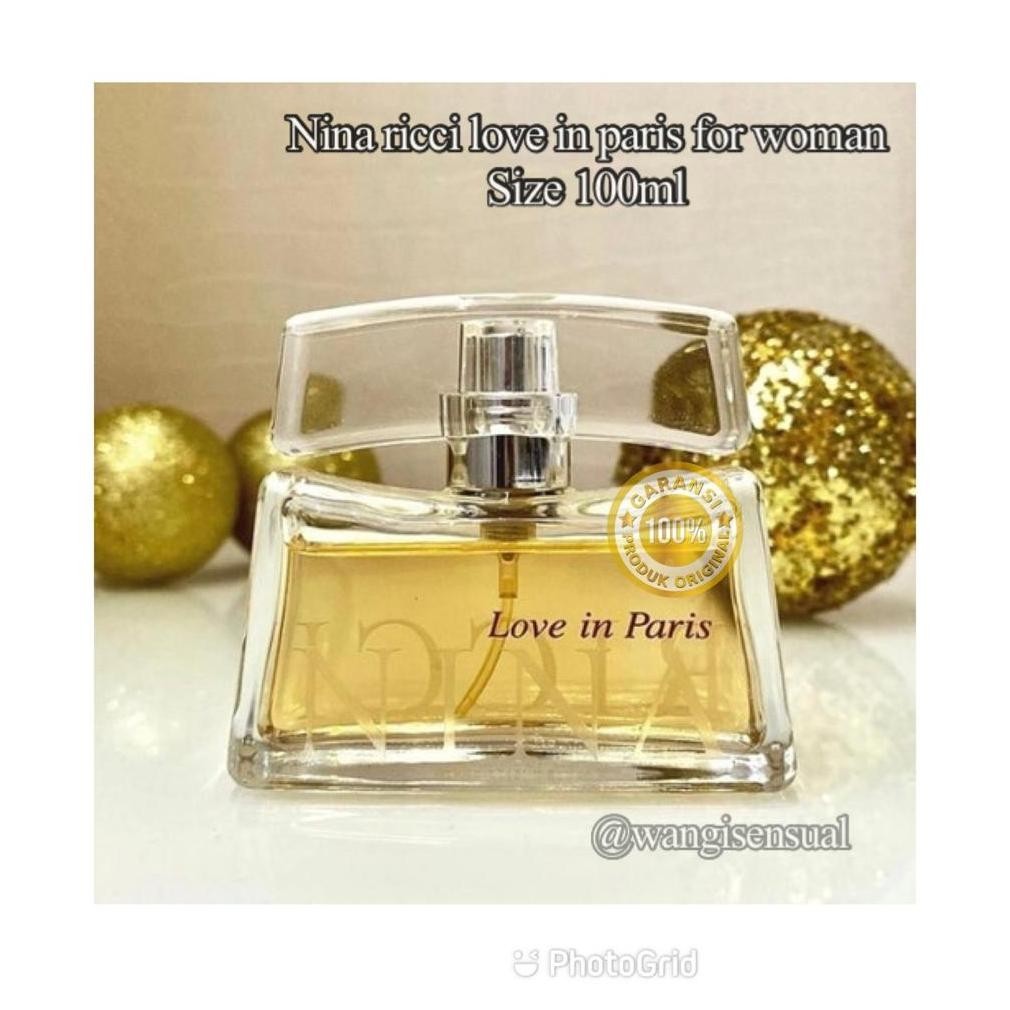 parfum asli nina ricci Love in Paris Nina Ricci for women 100ml (unbox)