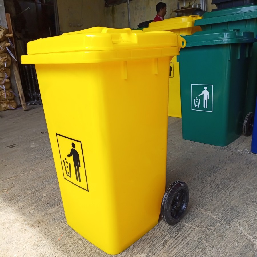 Tempat sampah besar plastik UK 240L