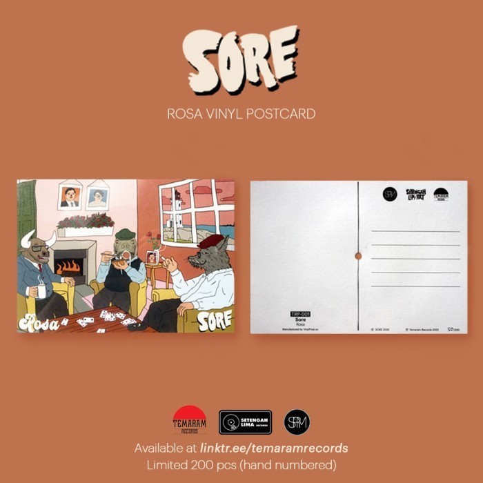 

Terlaris Vinyl Postcard SORE - Rosa SALE