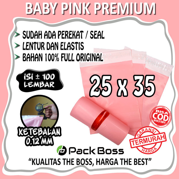 

Terlaris POLYMAILER 25X35 BABY PINK PREMIUM LANGSUNG PABRIK TEBAL DAN HALUS SALE